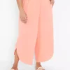 Gauze Split-Leg Beach Pant