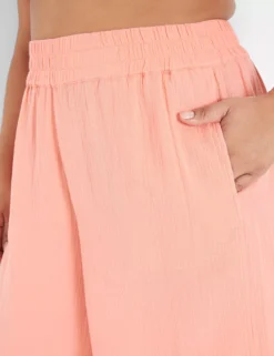 Gauze Split-Leg Beach Pant -Cheap Form & Fabric Fashion Store 400038 0000009632 alt2