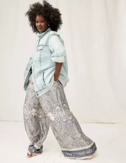 Satin Wide Leg Pant -Cheap Form & Fabric Fashion Store 400047 0000108798 alt2