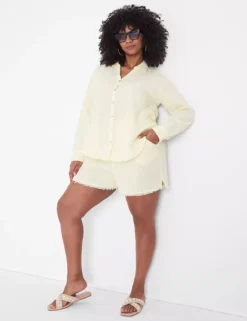 Gauze Beach Short 7 Gauze Beach Short -Cheap Form & Fabric Fashion Store 400115 0000009180 alt3