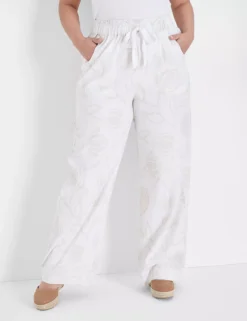 Cheap Form & Fabric Fashion Store 31 Floral Print Soft Wide Leg Pant