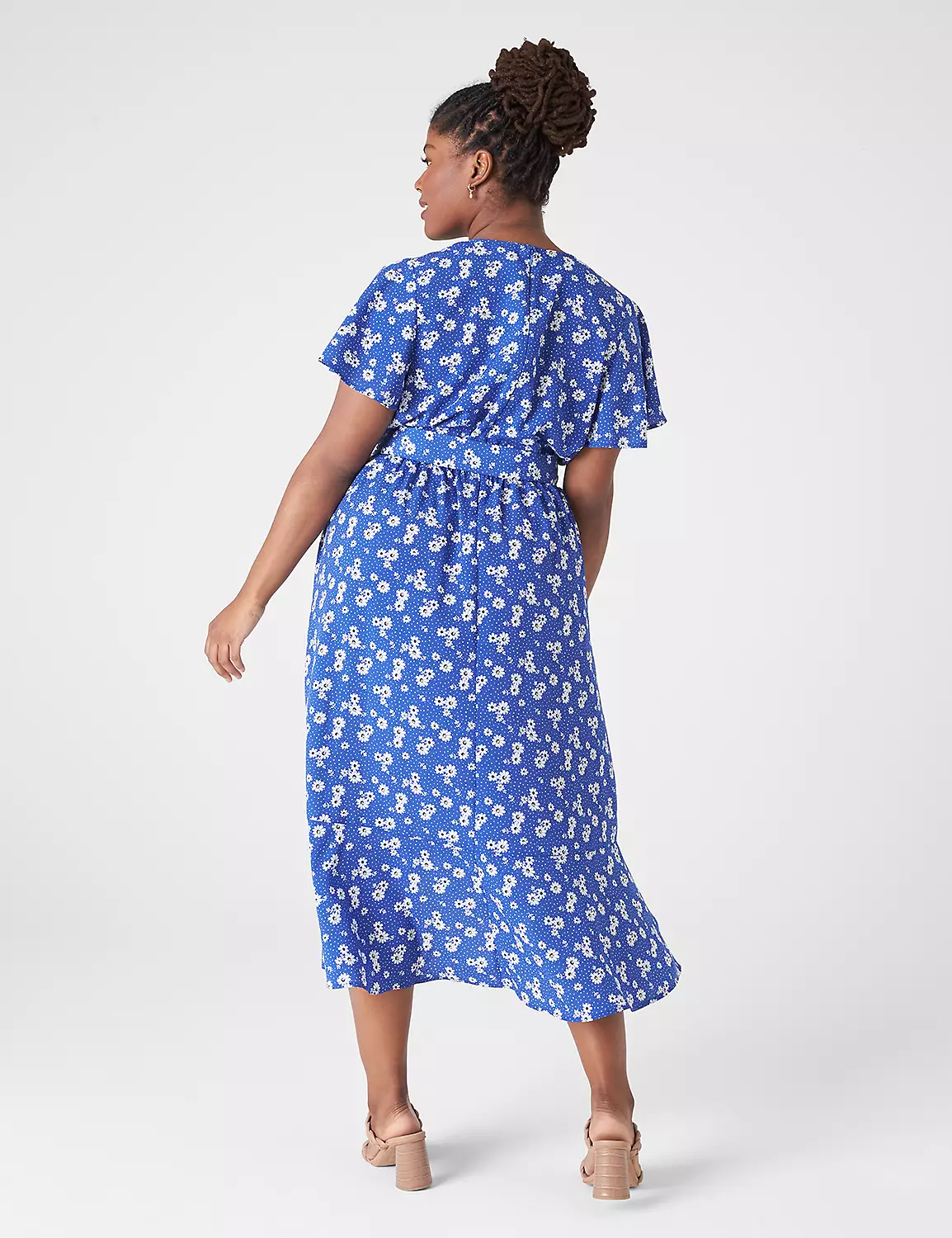 Ruffle-Hem High-Low Midi Dress 2 Ruffle-Hem High-Low Midi Dress - Image 2