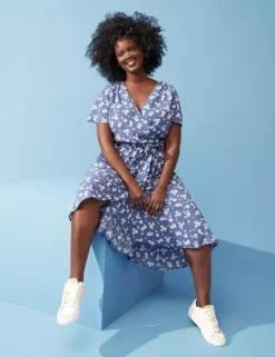 Ruffle-Hem High-Low Midi Dress 7 Ruffle-Hem High-Low Midi Dress -Cheap Form & Fabric Fashion Store 400168 0000108695 alt2