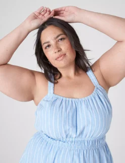 Ruched-Strap Double Elastic-Waist Dress -Cheap Form & Fabric Fashion Store 400181 0000106999 alt1