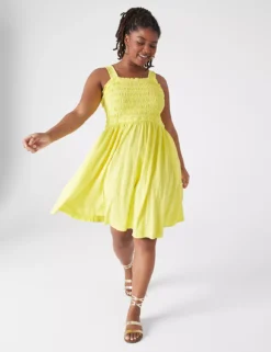 Smocked Strap & Bodice Dress