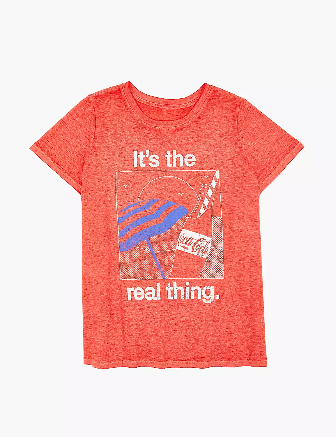 Modern Coca-Cola Burnout Graphic Tee 1 Modern Coca-Cola Burnout Graphic Tee