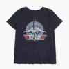 Modern Crew-Neck Top Gun Graphic Tee