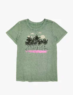Modern Palm Springs Burnout Graphic Tee